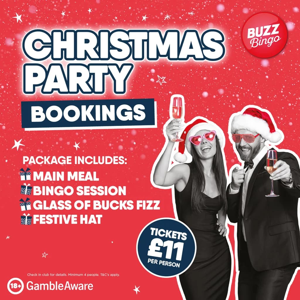 Upcoming event poster at Buzz Bingo Nottingham