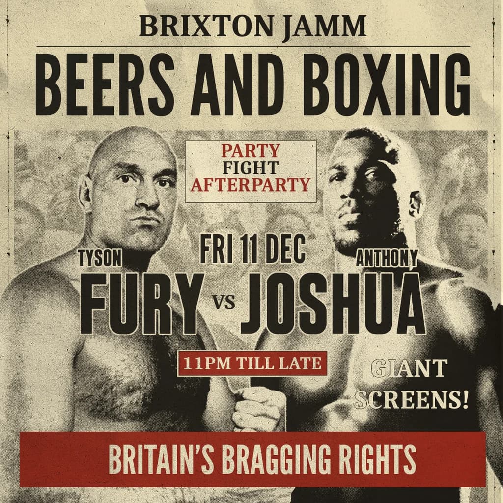 Tyson Fury v Anthony Joshua - SCREENING & PARTY
