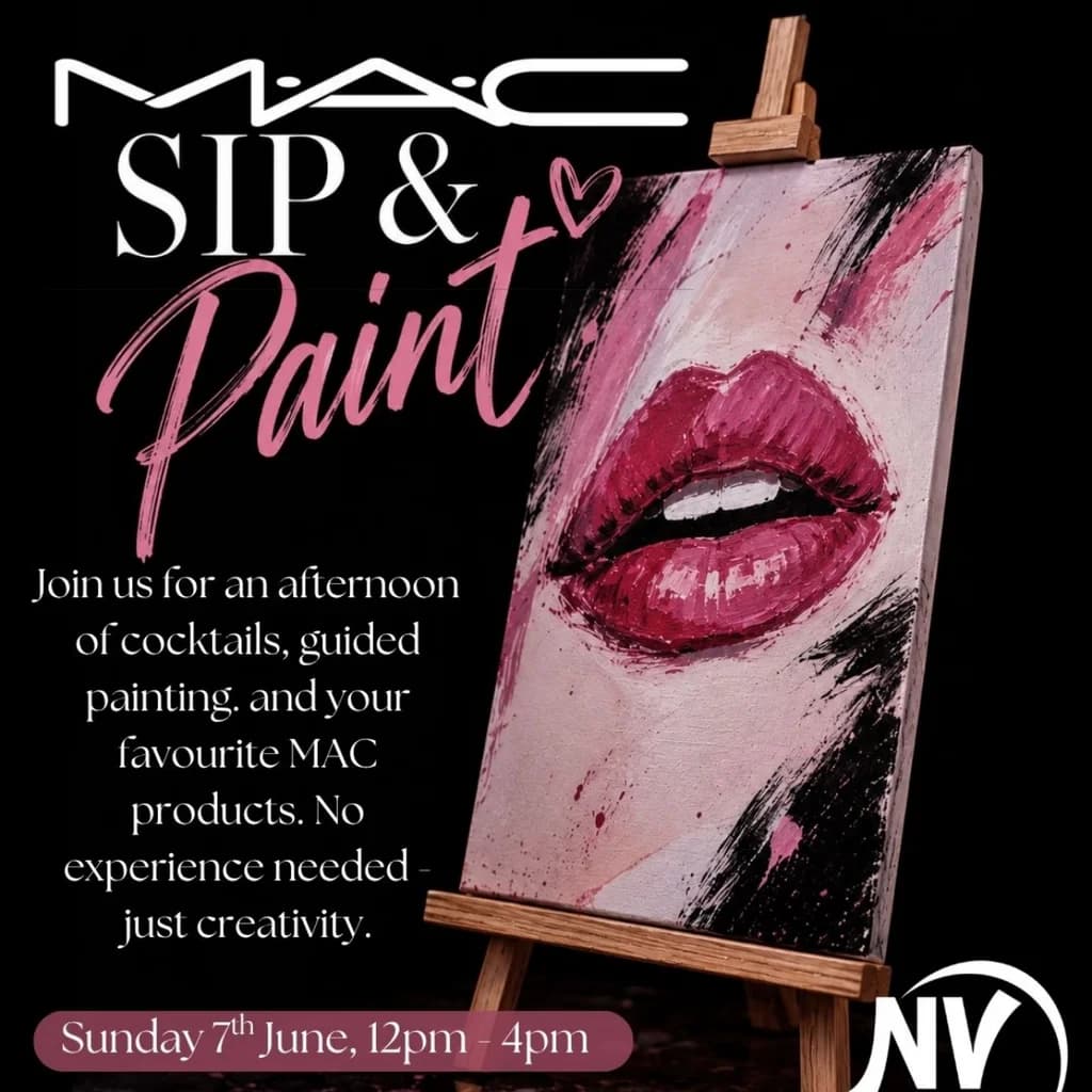 MAC Sip & Paint in collaboration with Noir Vybez at Cuvee Princes Square