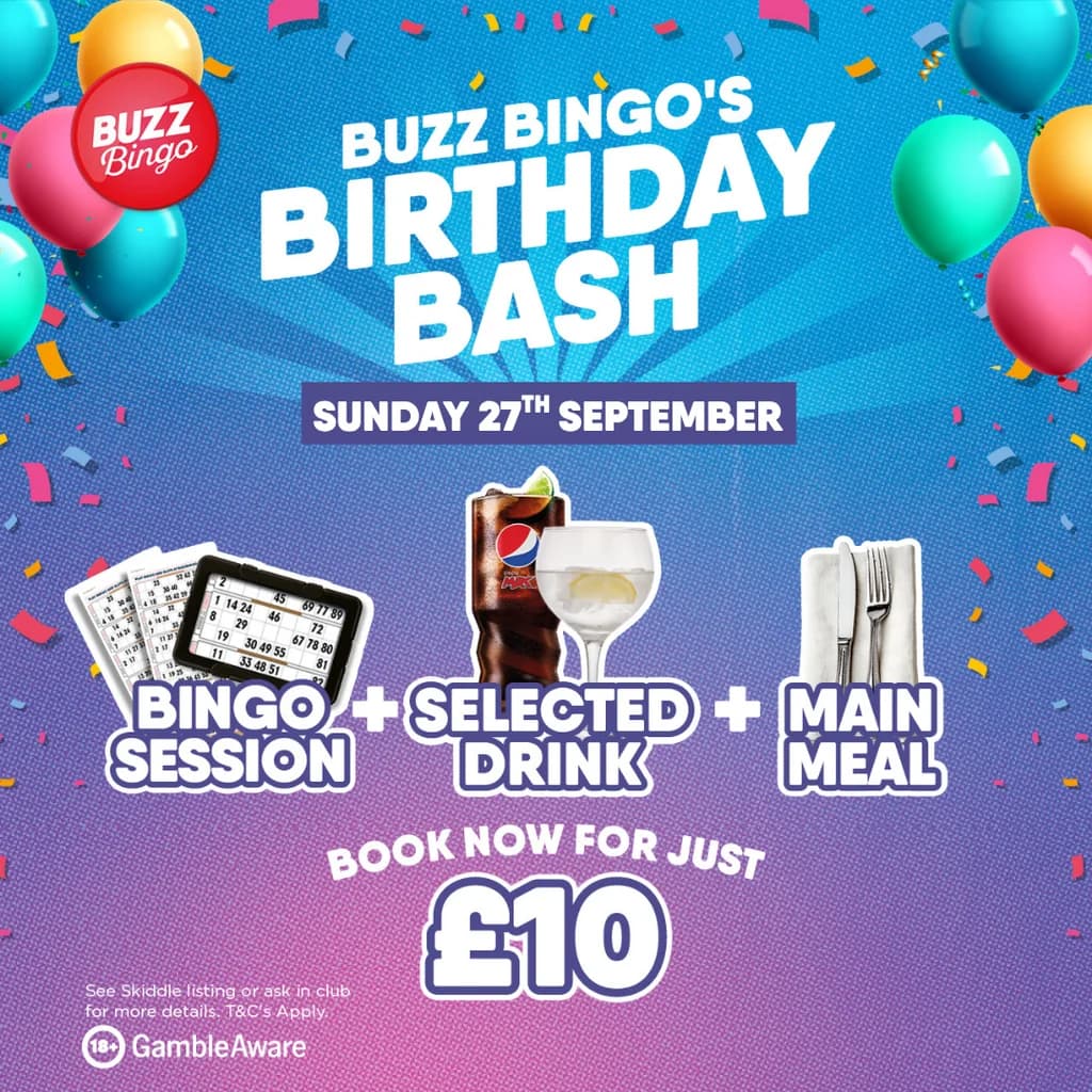 Buzz Birthday Bash 27/09 - Buzz Bingo Sheffield Wadsley at Buzz Bingo Sheffield Wadsley