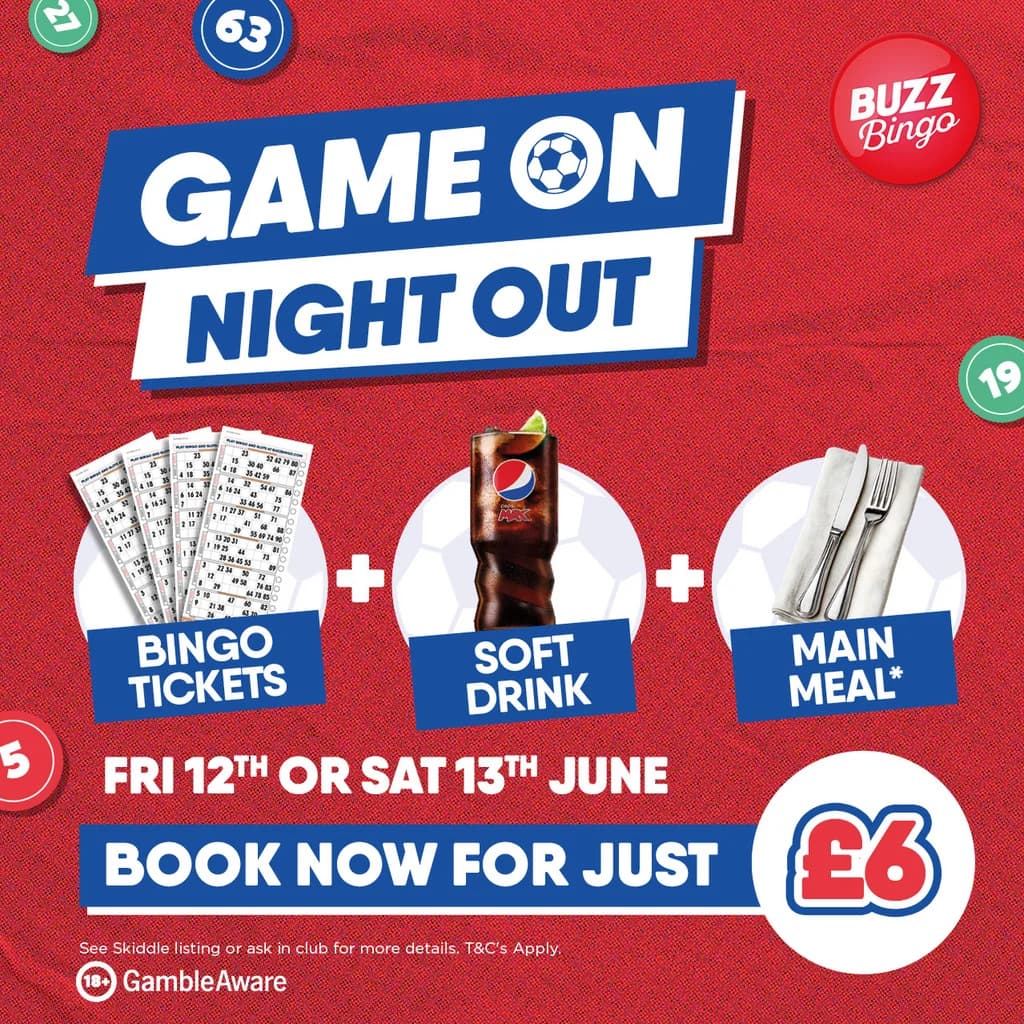 Bingo Balls: Eat, Drink & Play for £6 - Buzz Bingo Leeds
