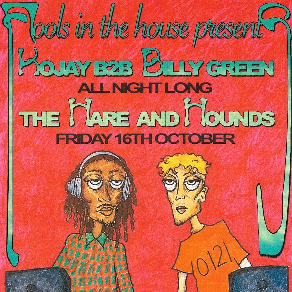 Upcoming event poster at Hare And Hounds Kings Heath