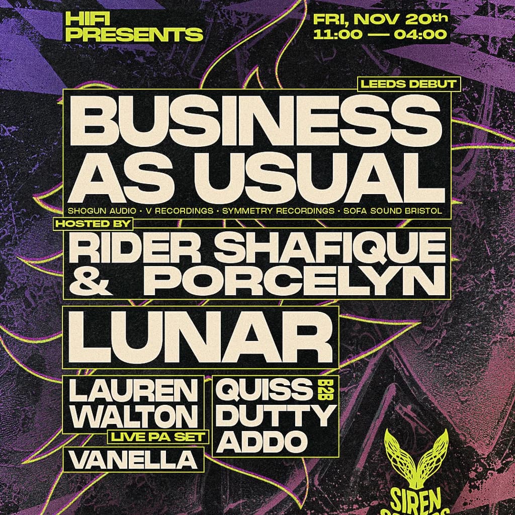 Hifi Presents: Business As Usual x Siren Sounds Takeover!