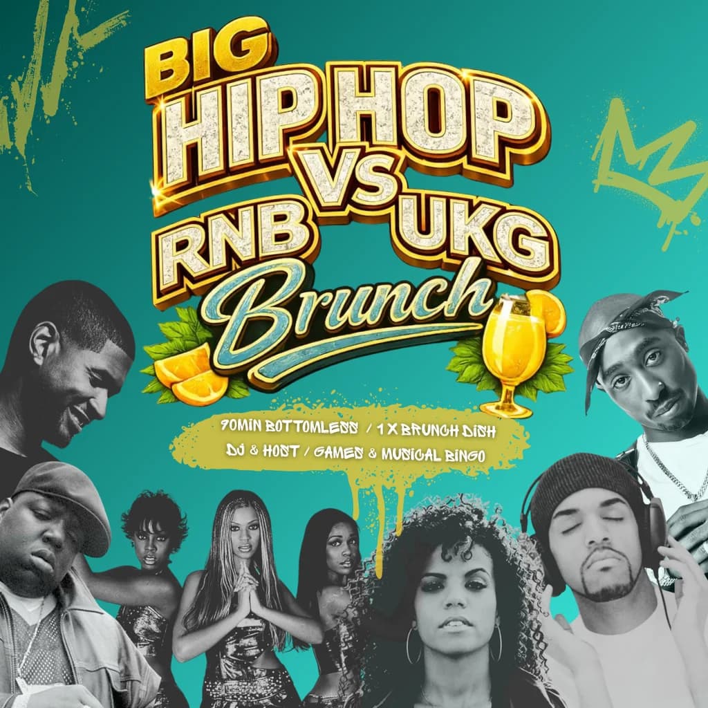 Big Hip-Hop, RnB, and UKG Bottomless Brunch at Big Belly Comedy Club