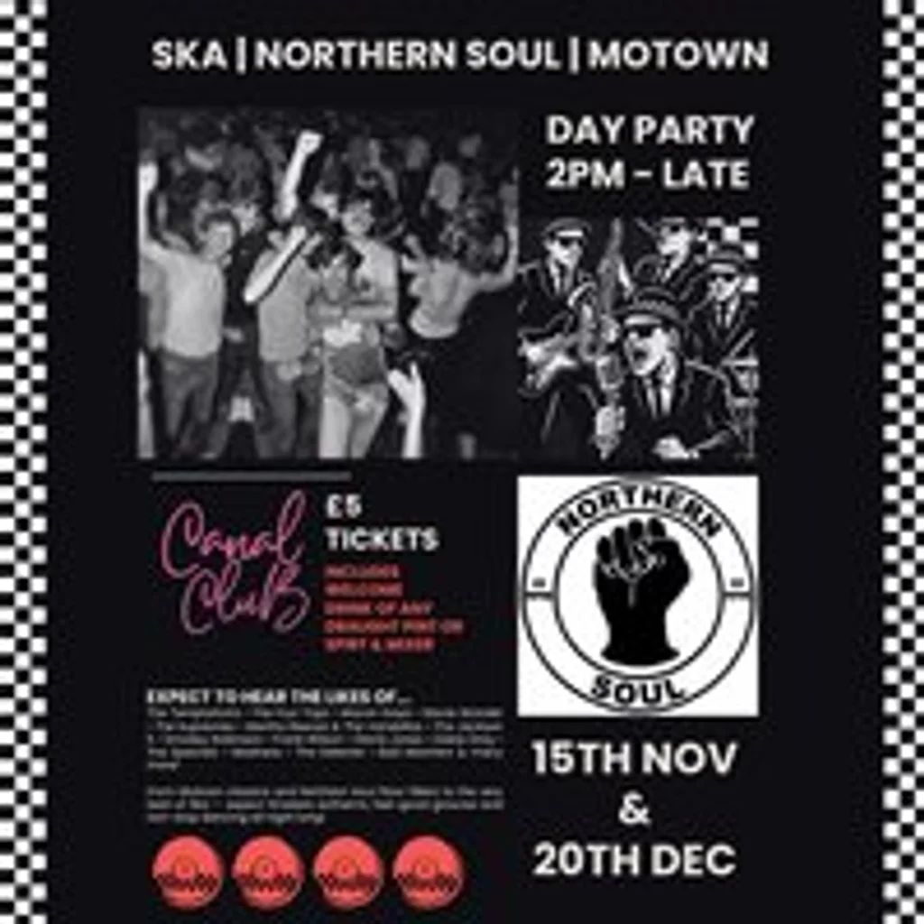 Northern Soul, Motown & Ska Day Party | Canal Club Leeds