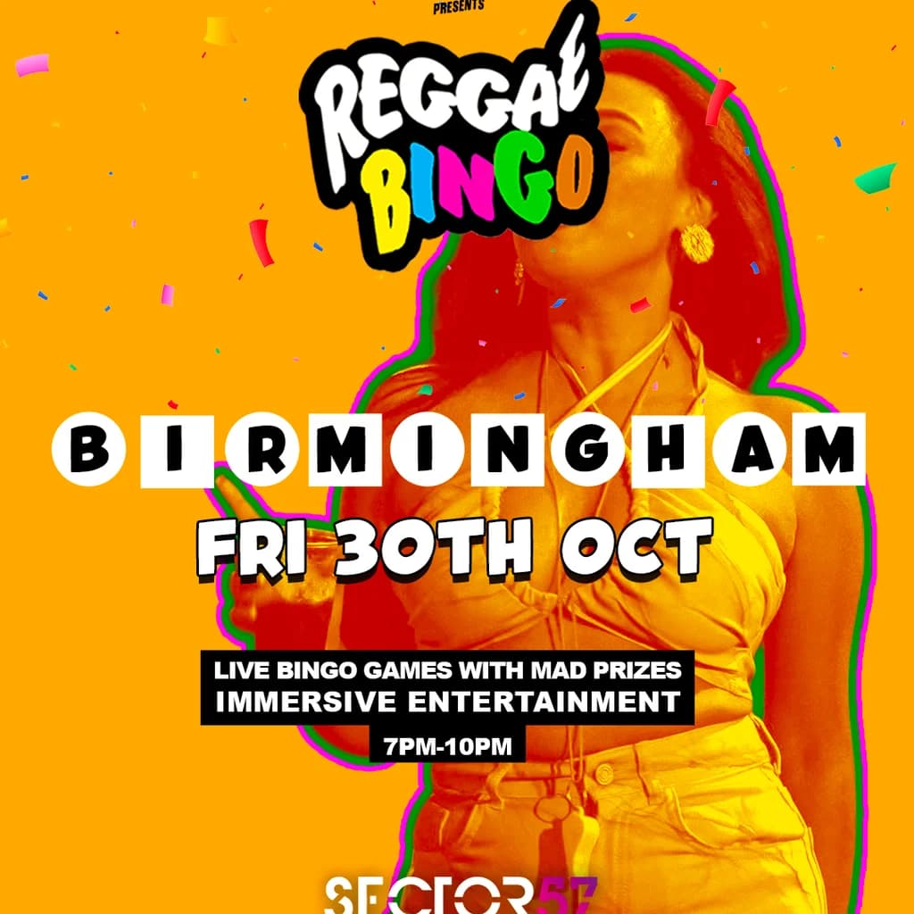 Reggae Bingo - Birmingham - Fri 30th Oct