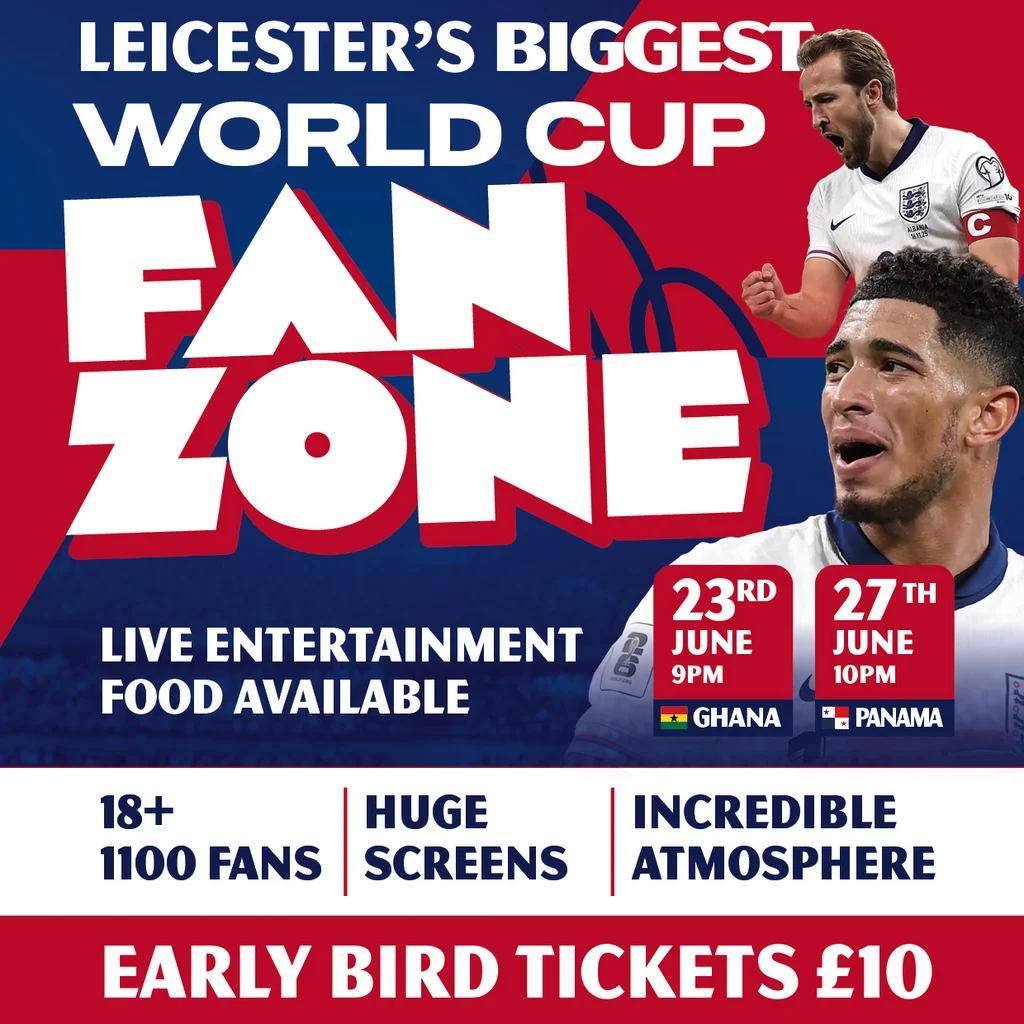 Leicester's Biggest World Cup Fanzone: England Vs Ghana