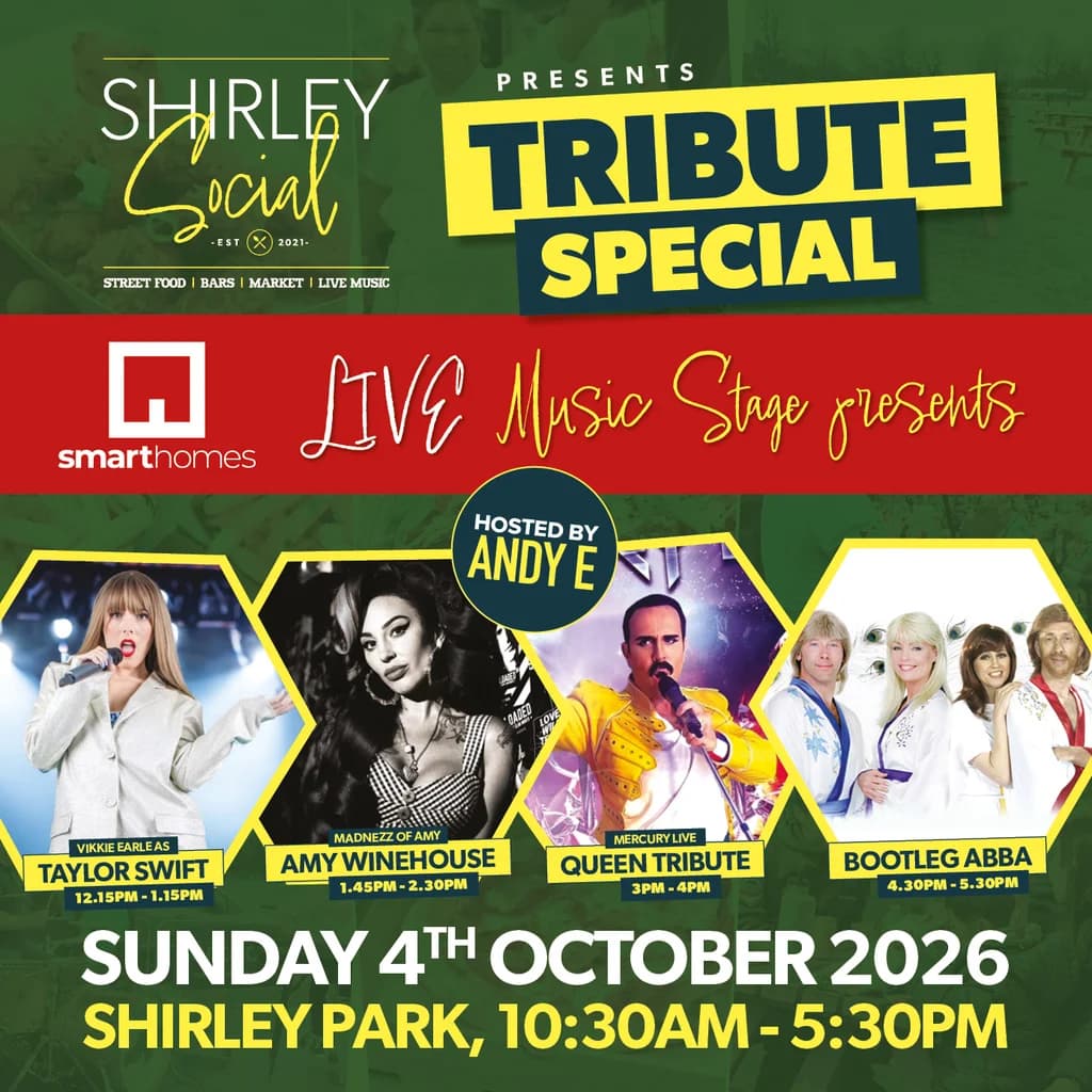 Shirley Social - Tribute Special - Sunday 4th October 2026