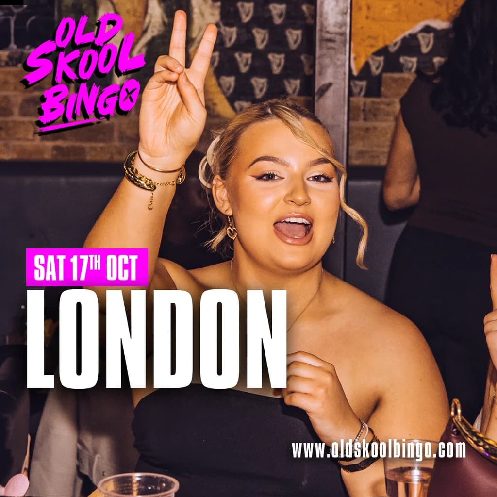 Old Skool Bingo Sat 17th October London at Duo Clapham