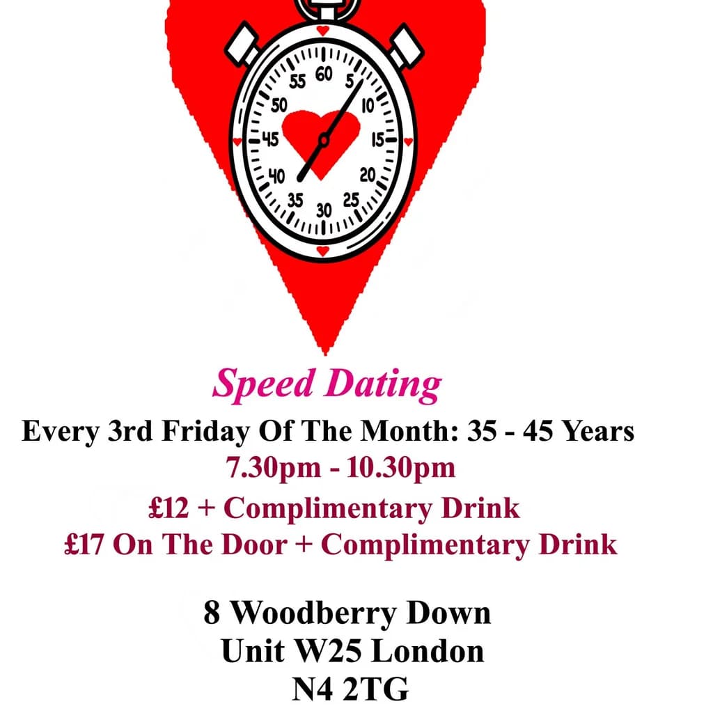 Speed dating 35 - 45 years Fridays
