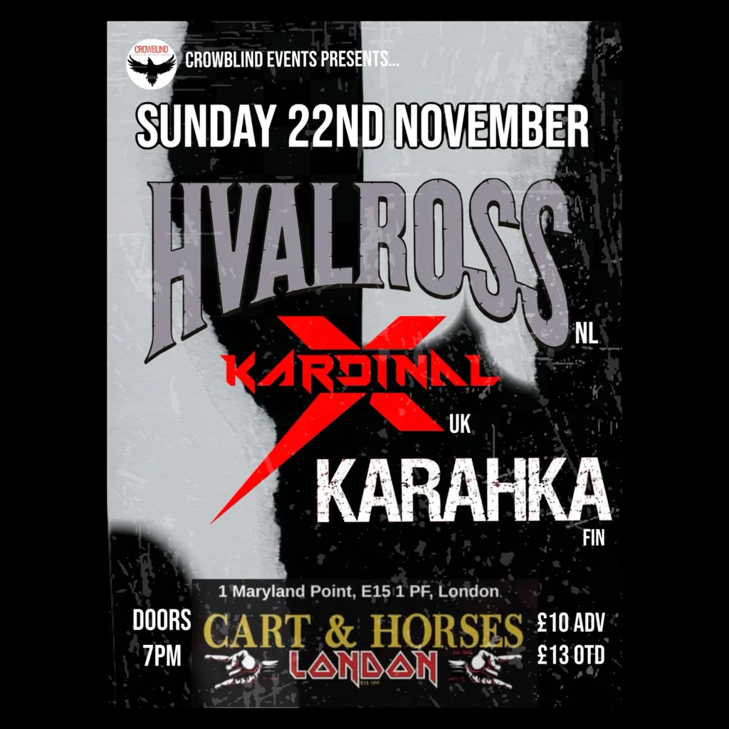 Hvalross-Kardinal X-Karahka - Live at the Cart & Horses