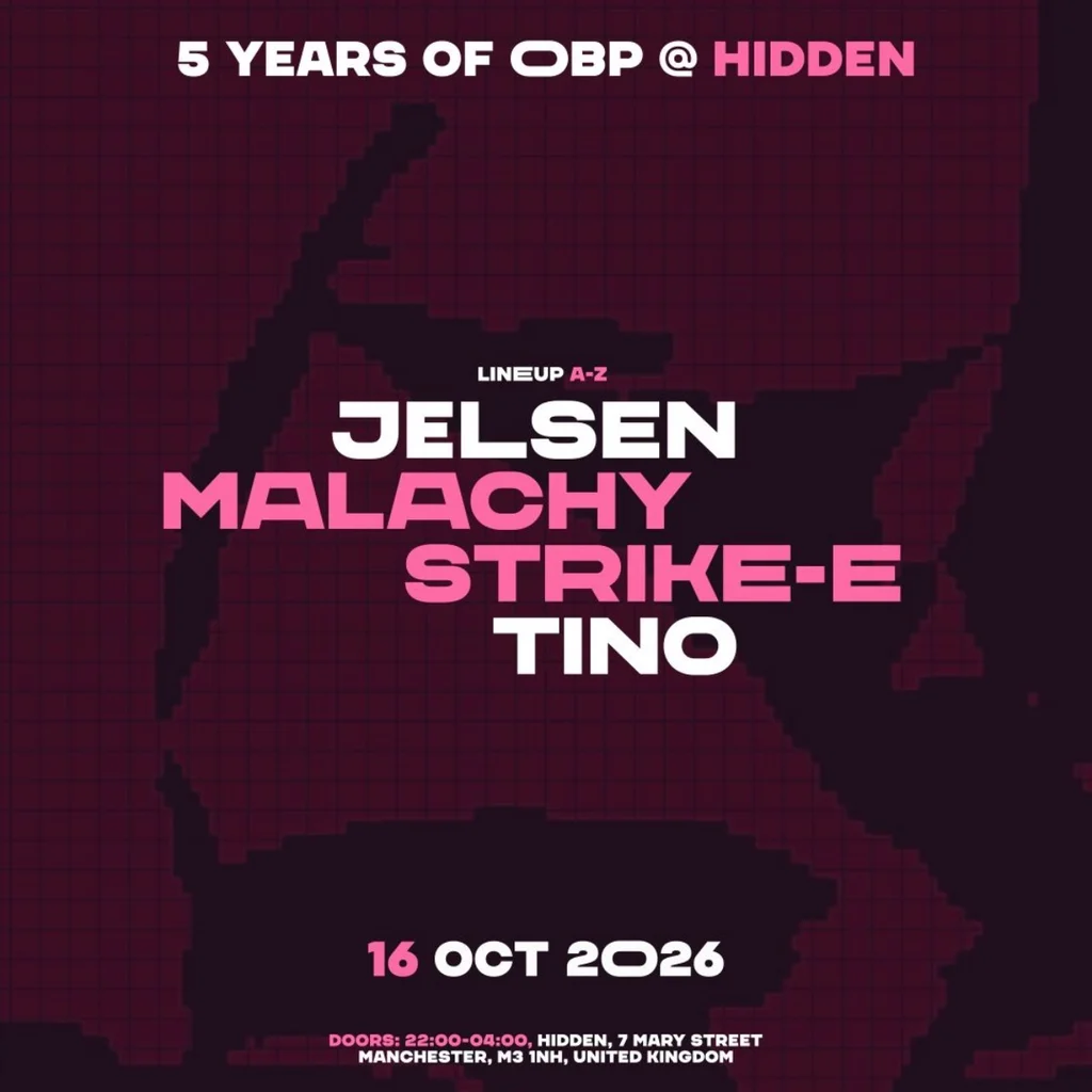 5 Years of OBP @ Hidden, Manchester
