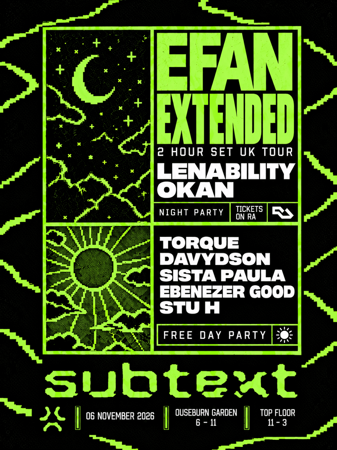 Subtext presents EFAN:EXTENDED