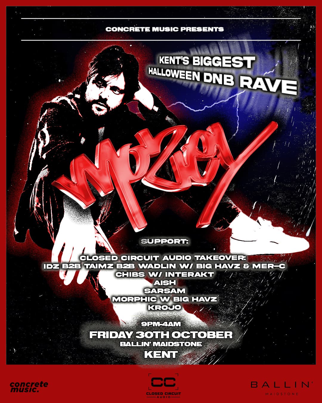 Mozey - Kent's biggest Halloween DnB Rave