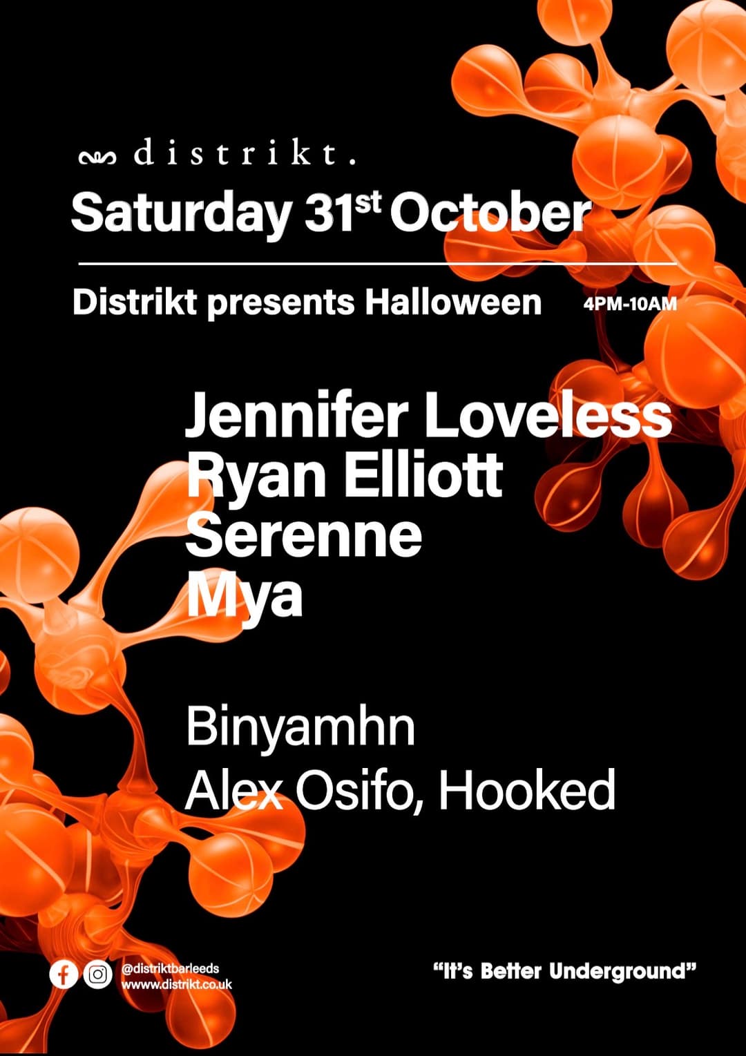 Distrikt presents Ryan Elliott, Serenne, Jennifer Loveless, Mya