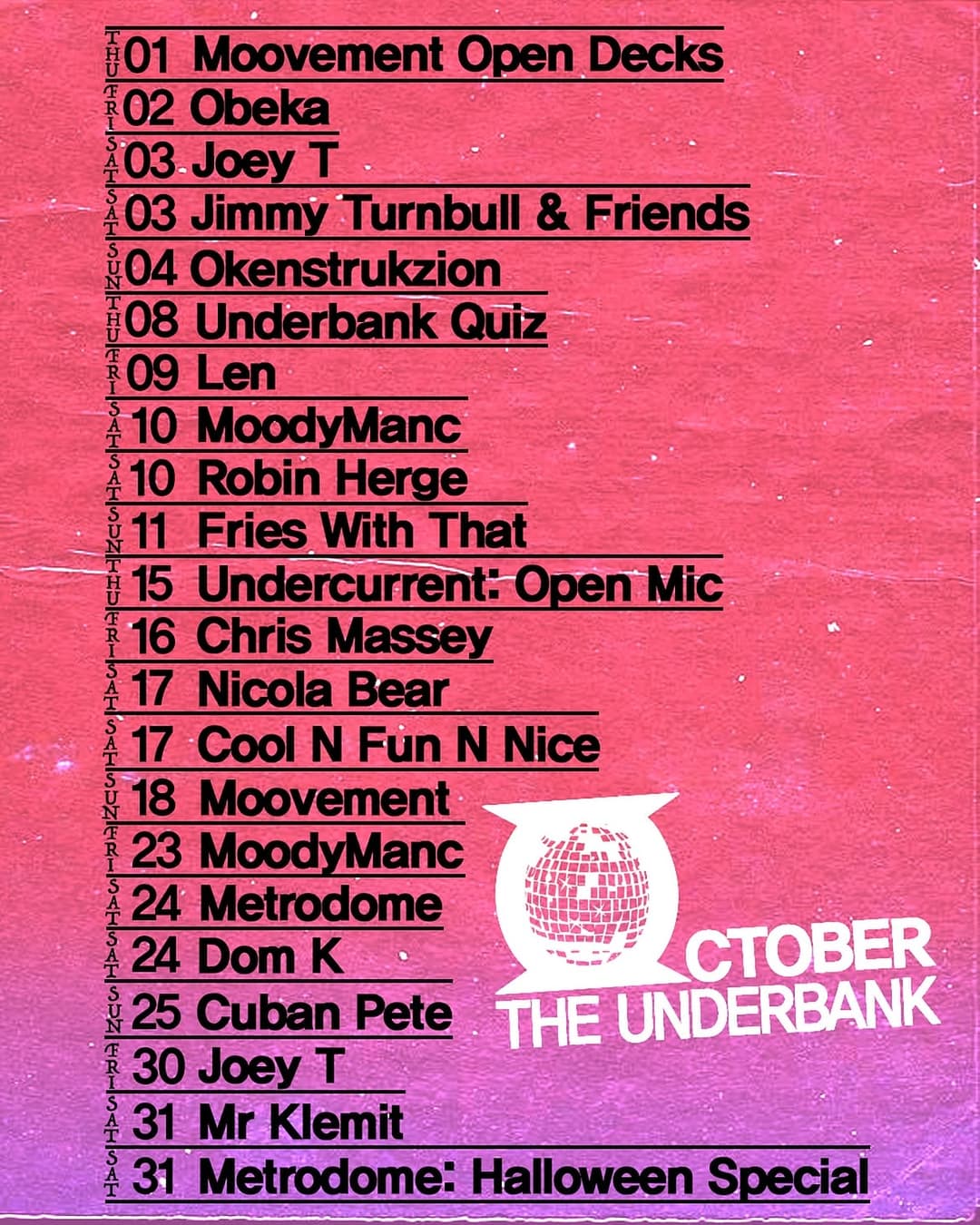 Underbank: Metrodome & Dom K