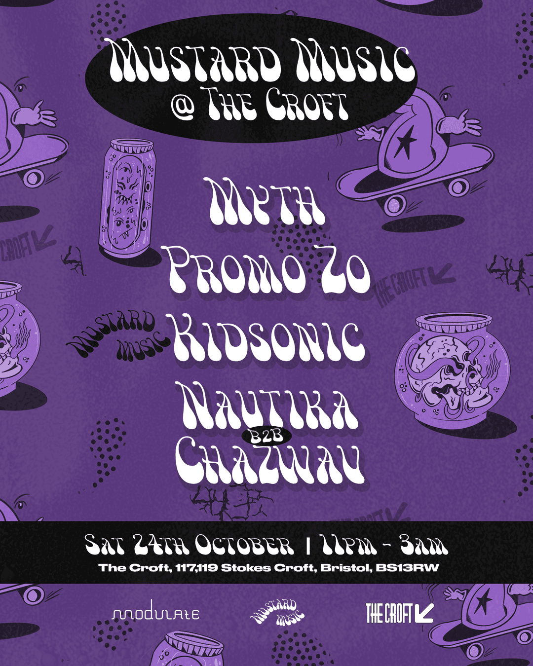 Upcoming event poster at The Croft