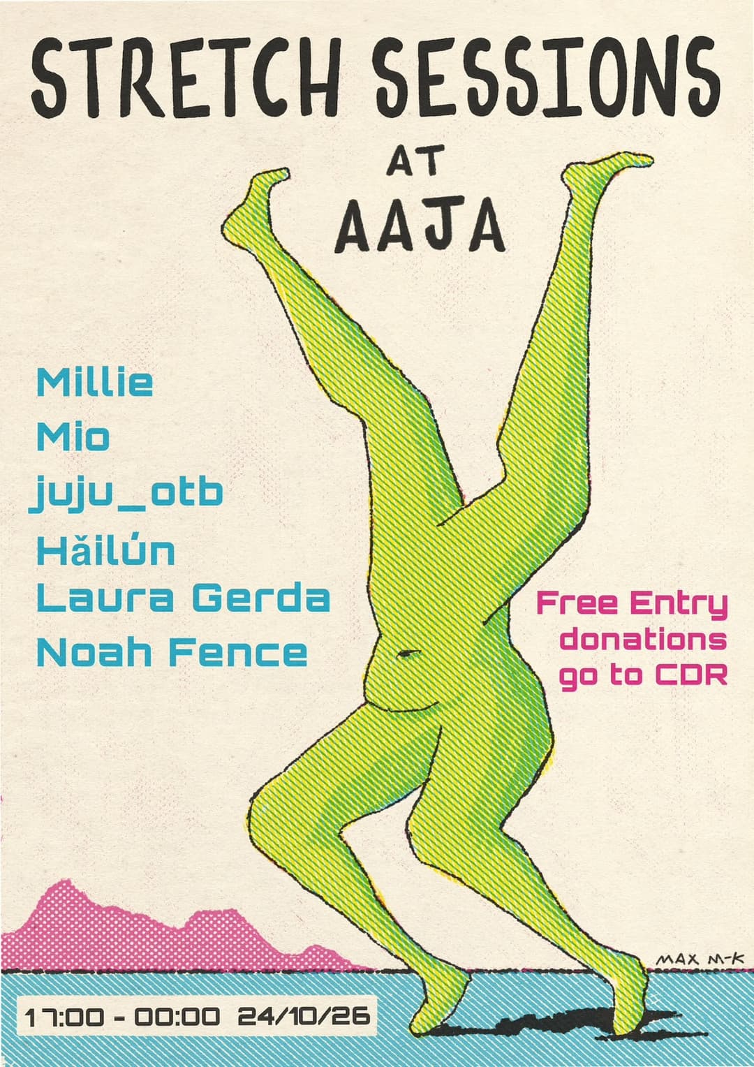 Upcoming event poster at Aaja Basement