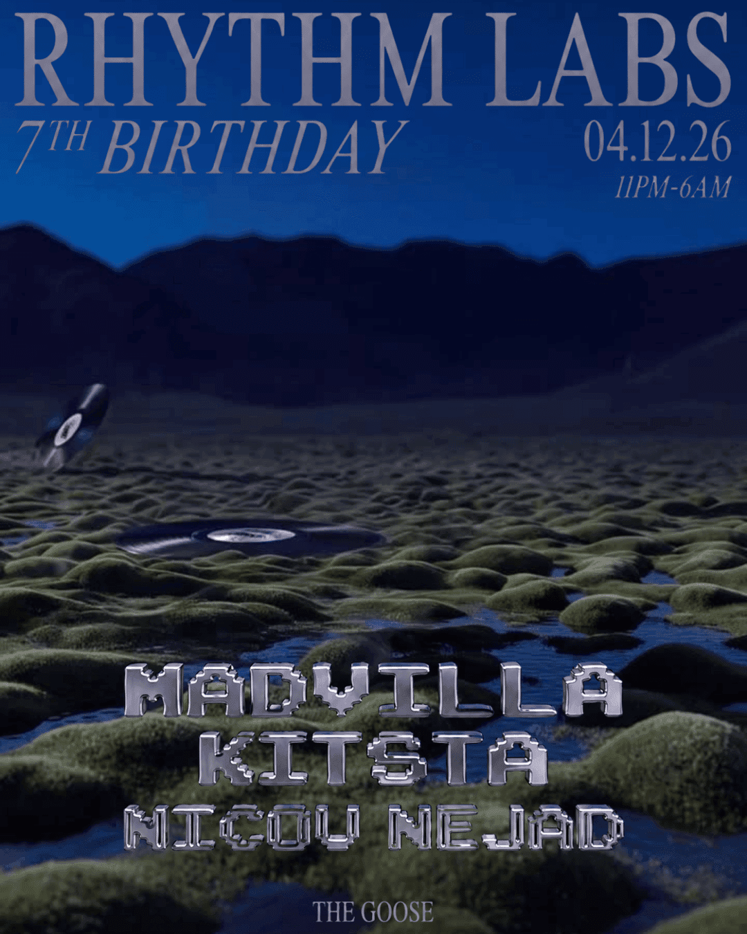 Rhythm Labs 7th Birthday W/ MADVILLA, Kitsta, Nicou Nejad - Secret North London Location
