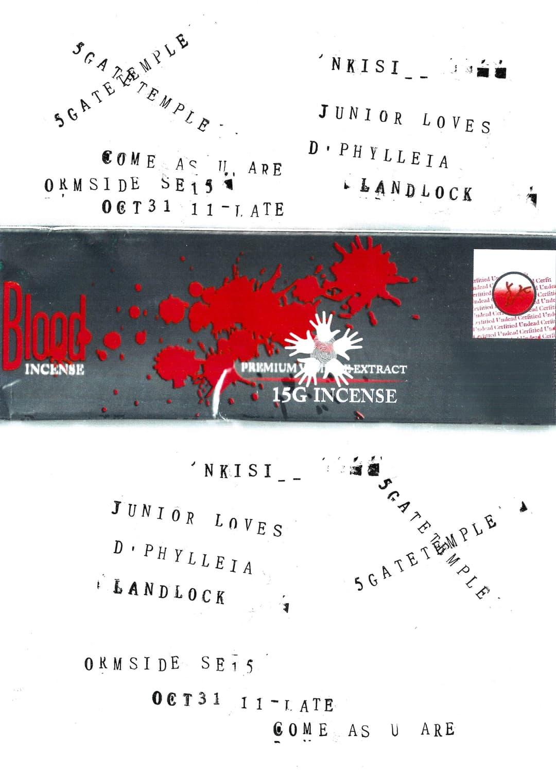 5 GATE TEMPLE ~ HALLOWEEN ~ Nkisi / JUNIOR LOVES / D. PHYLLEIA / LANDLOCK (LIVE)