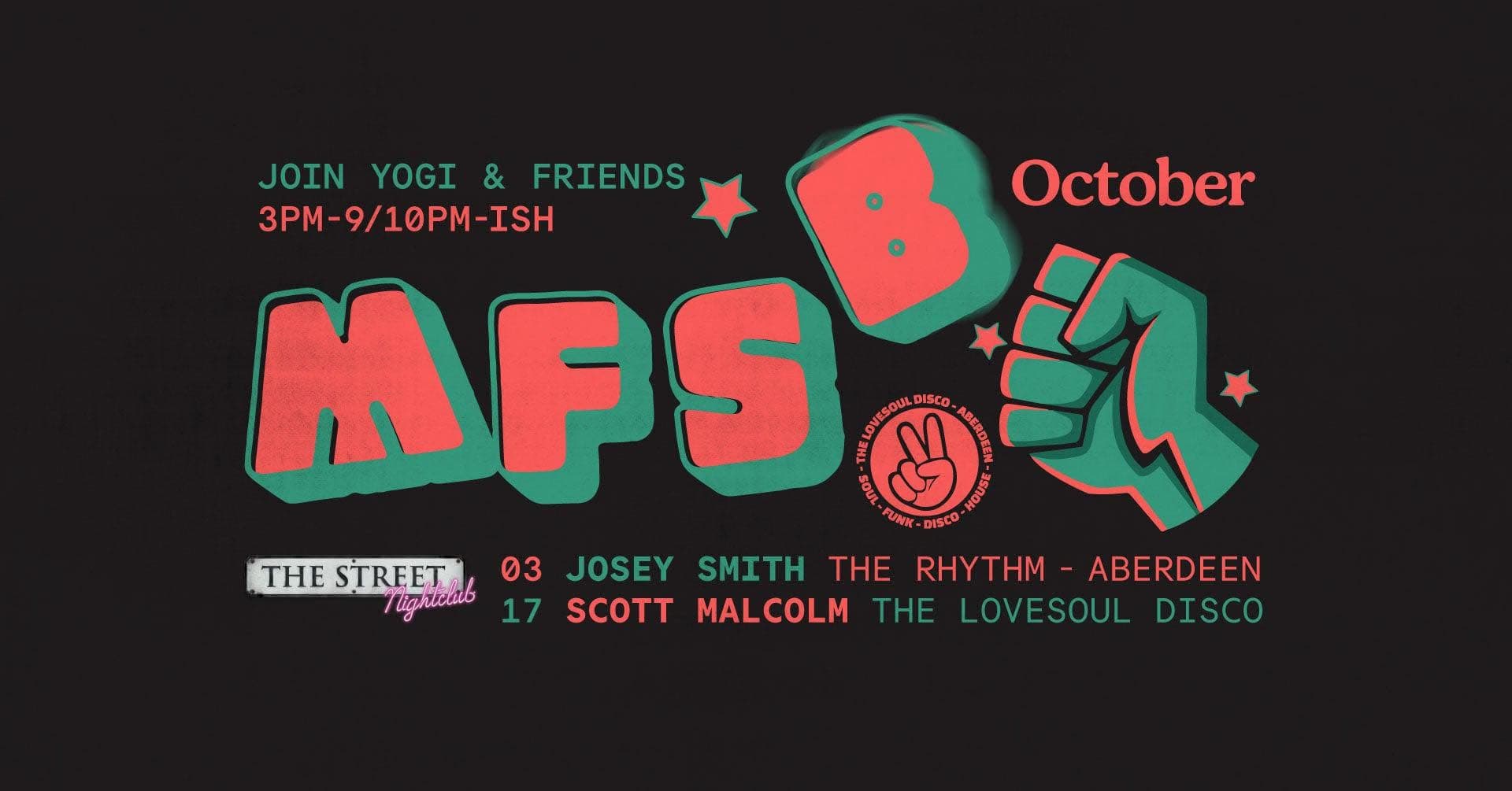 Upcoming event poster at The Venue