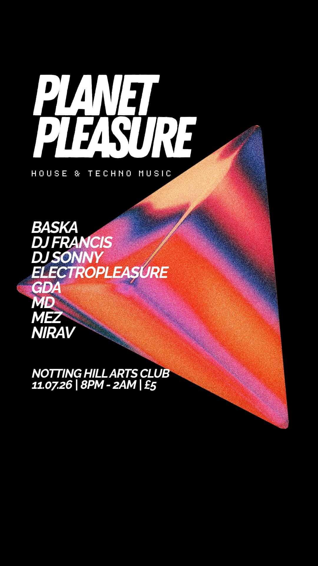 Planet Pleasure Electronic club Nights