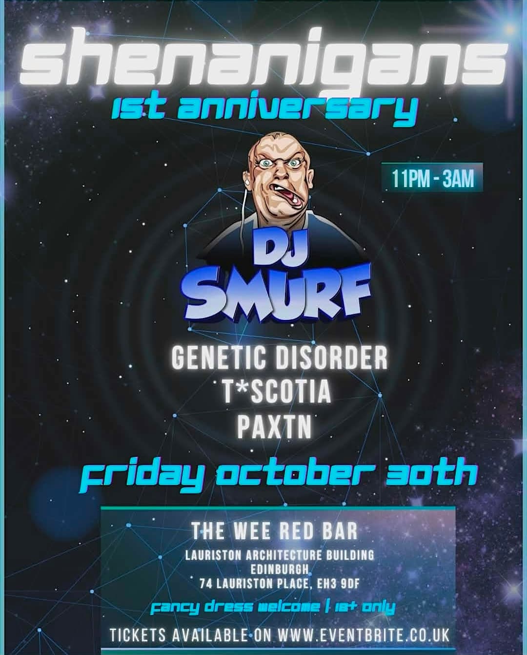 Shenanigans 1st anniversary Halloween bash
