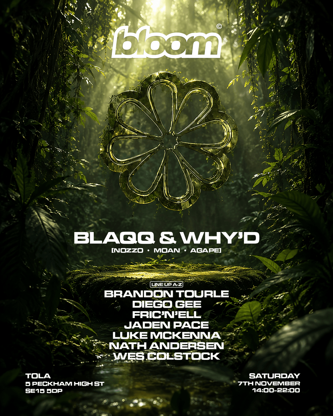 Bloom Sound presents: Blaqq & Why'd (London Debut)