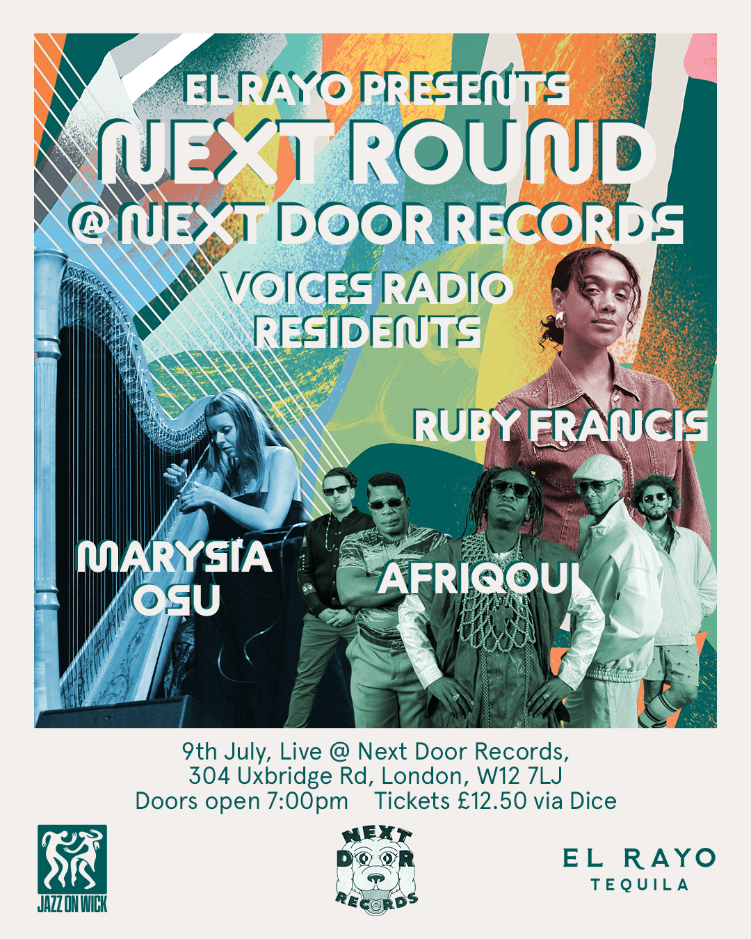 El Rayo presents: Next Round at NDR 1 with Afriqoui, Ruby Francis, Marysia Osu (Free Entry)