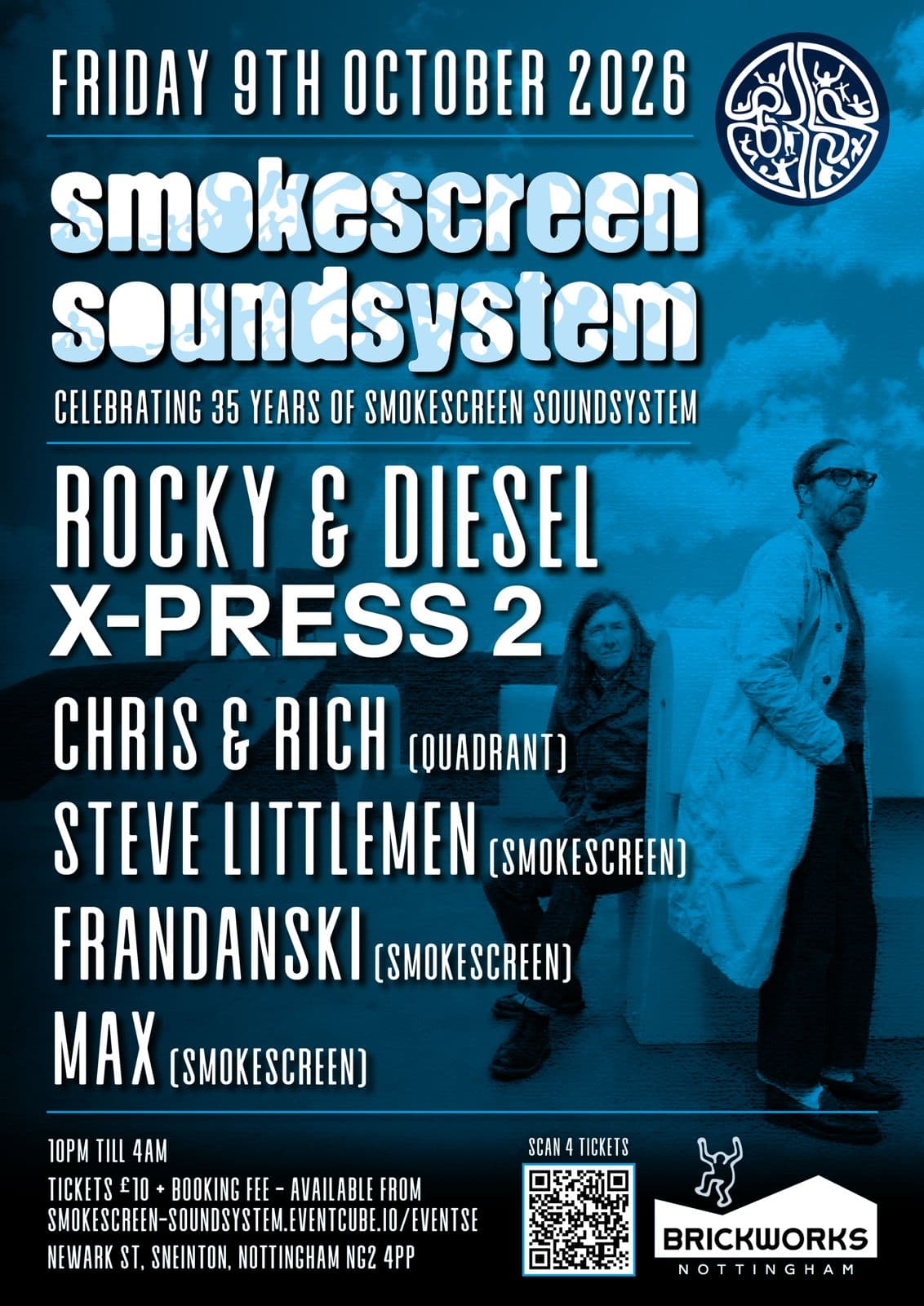 35 years of Smokescreen Soundsystem with X-press 2