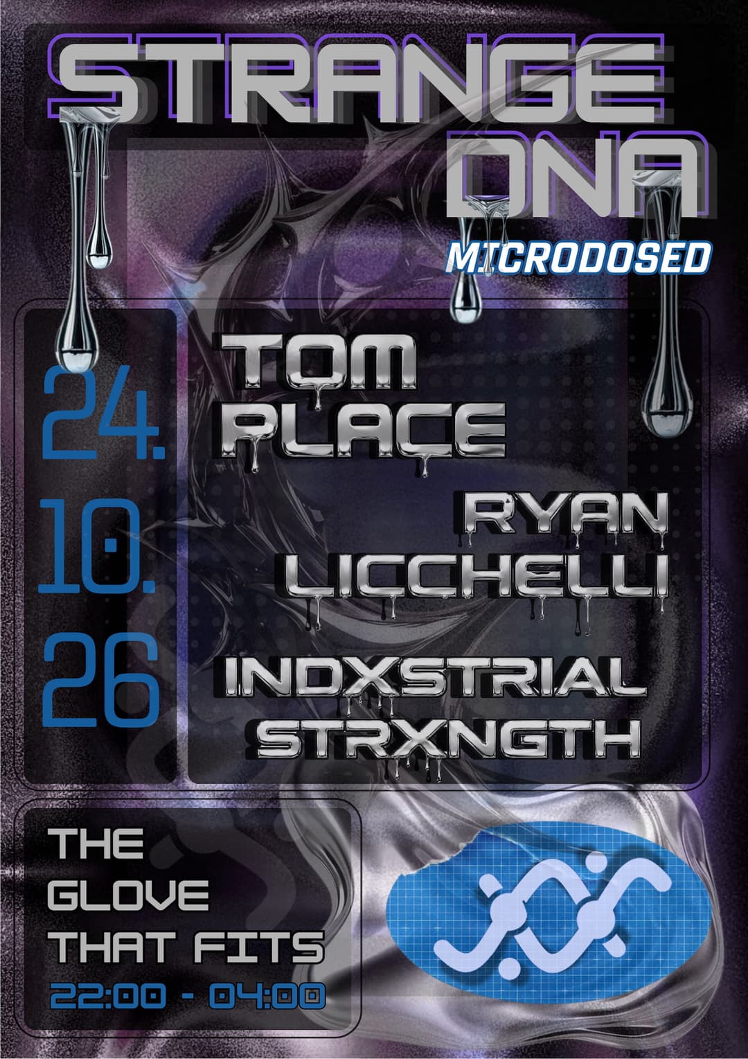 Upcoming event poster at The Glove That Fits