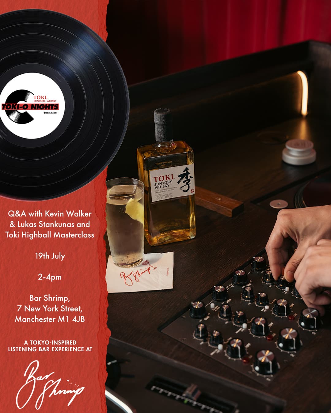 Toki-O Nights: Powered by Technics (Q&A and Highball Masterclass)