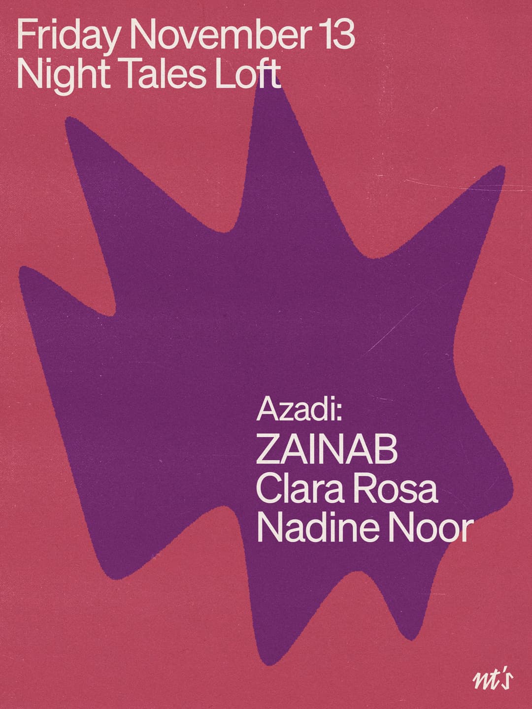 NT's Loft: Azadi: ZAINAB, Clara Rosa & Nadine Noor
