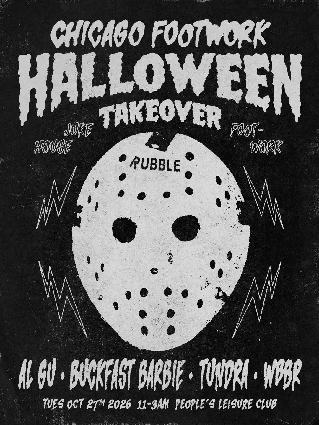 RUBBLE // Halloween Special with Chicago Footwork Scotland (Takeover)