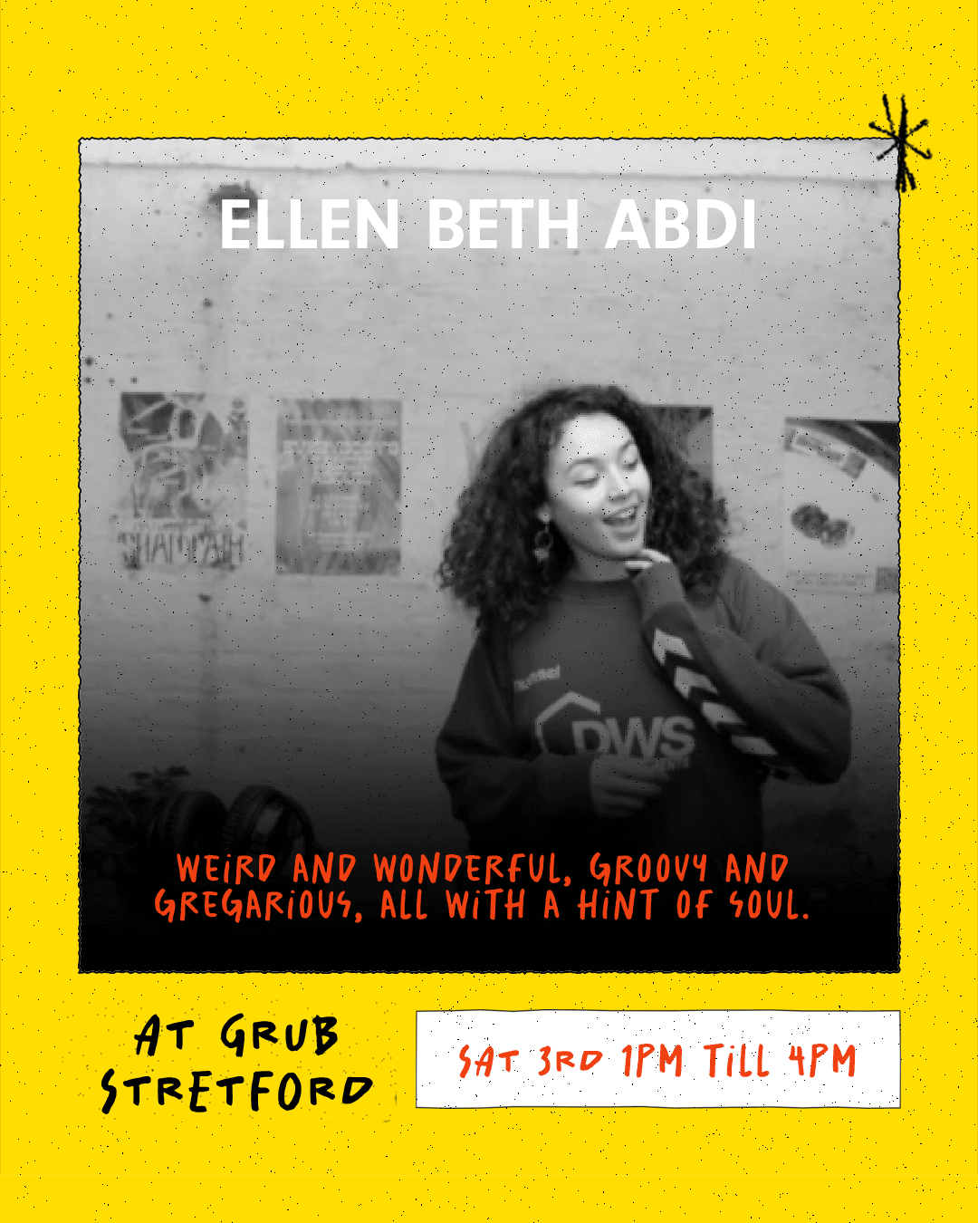 Upcoming event poster at TBA - GRUB Stretford