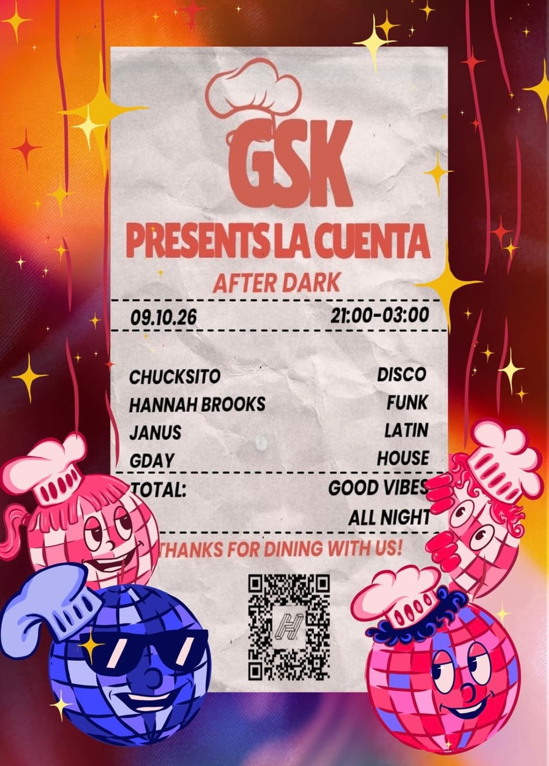 Gourmet Sound Kitchen presents: La Cuenta