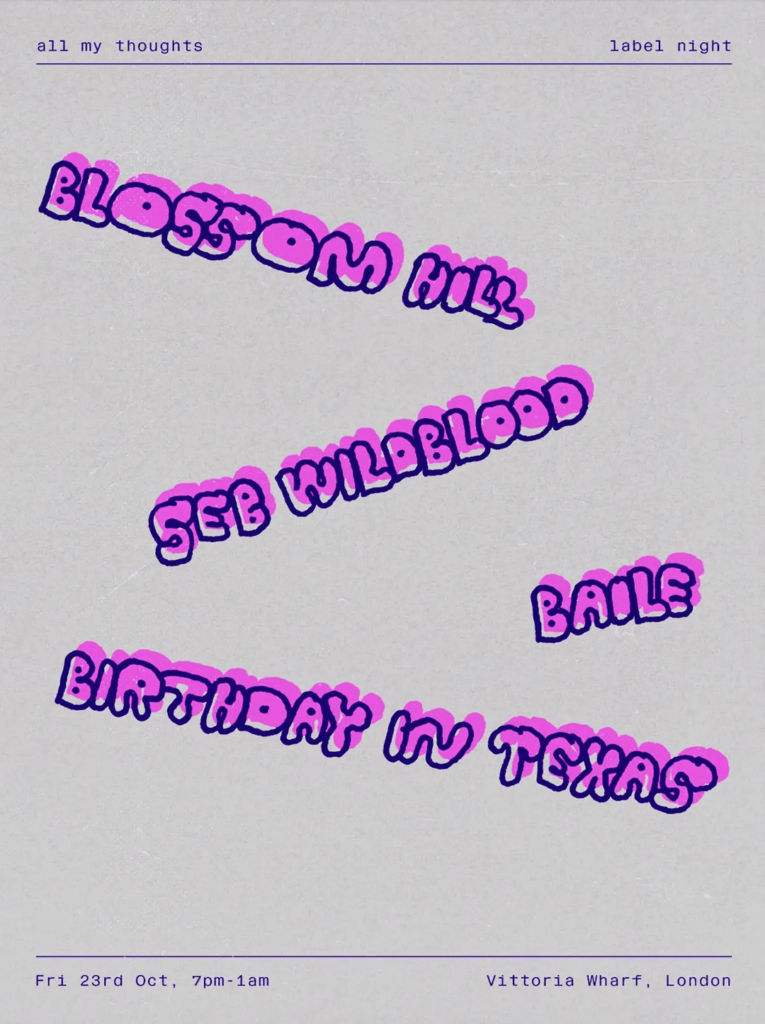 Seb Wildblood pres. all my thoughts
