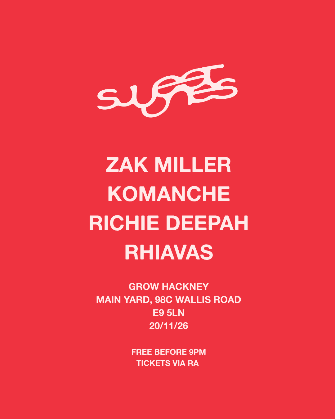SWEET ONES: Zak Miller, Richie, Rhiavas, Komanche