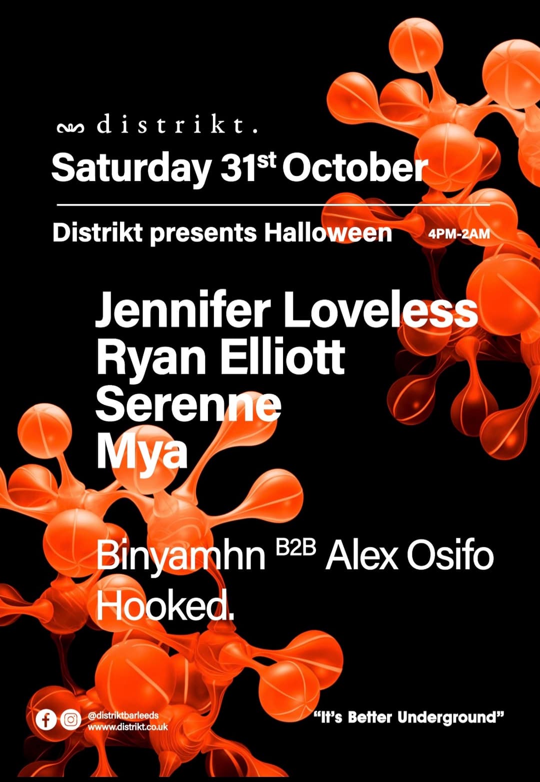 Distrikt presents Ryan Elliott, Serenne, Jennifer Loveless, Mya