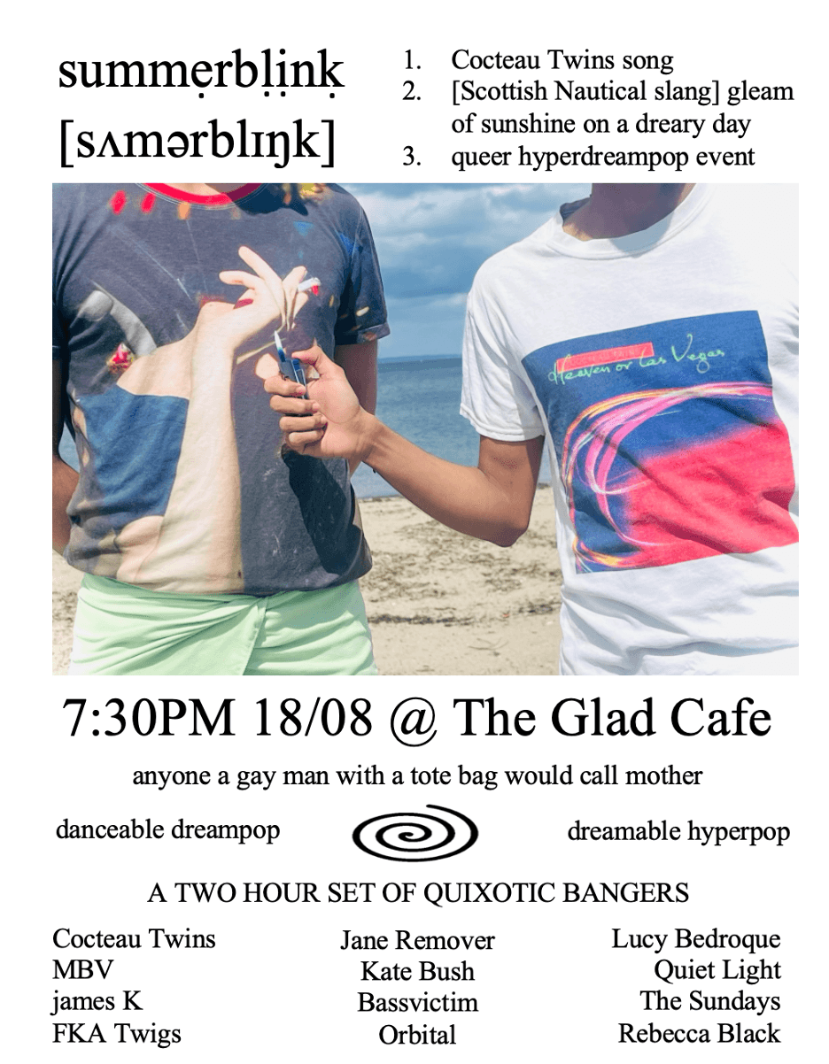 summerblink ☆ queer hyper/dreampop event