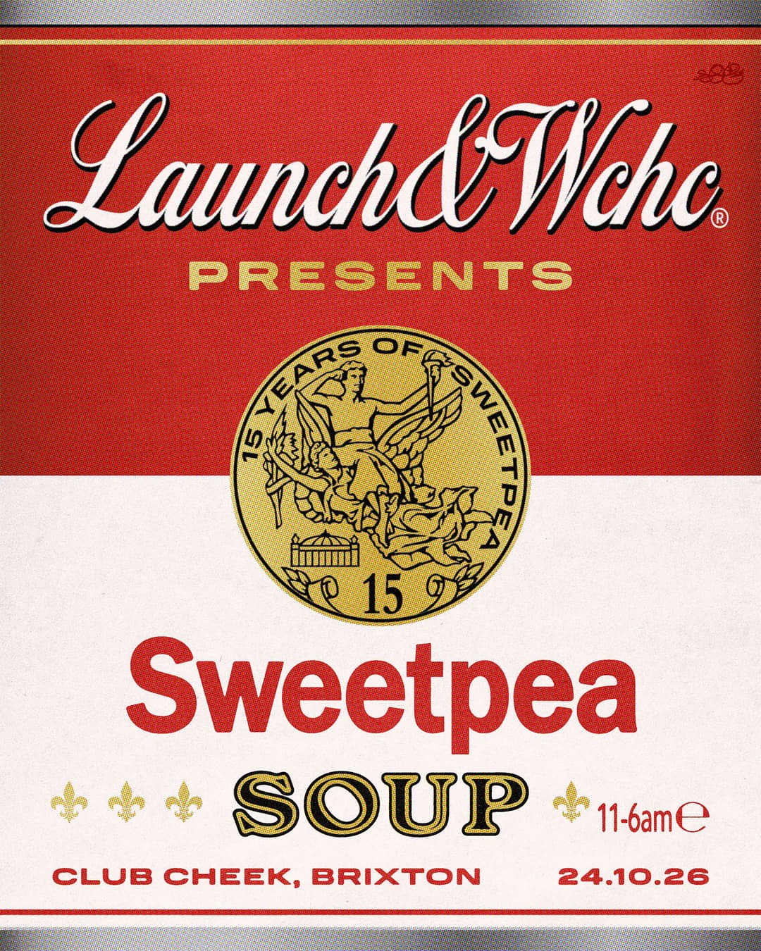 Upcoming event poster at Club Cheek
