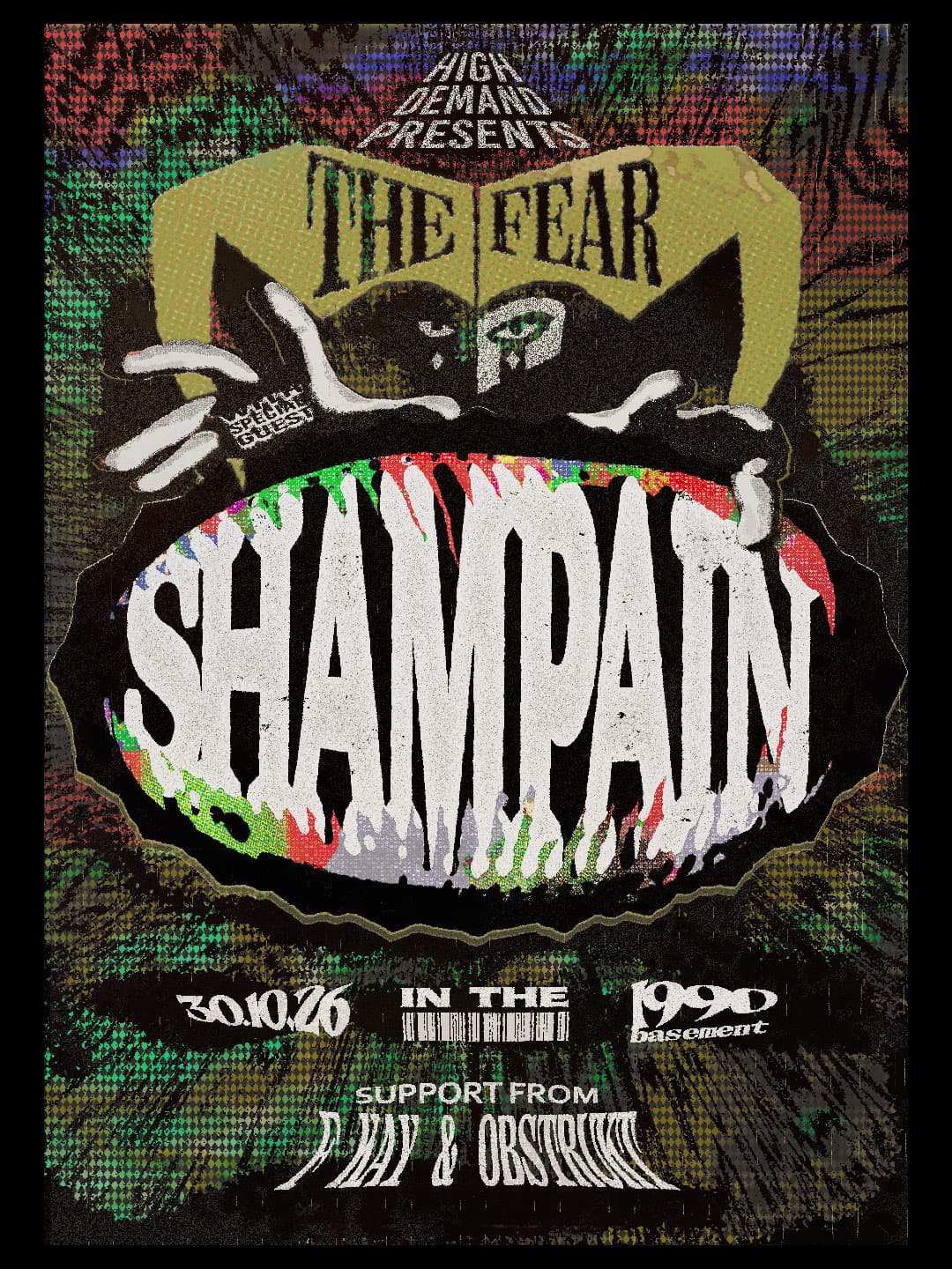 Upcoming event poster at 1990