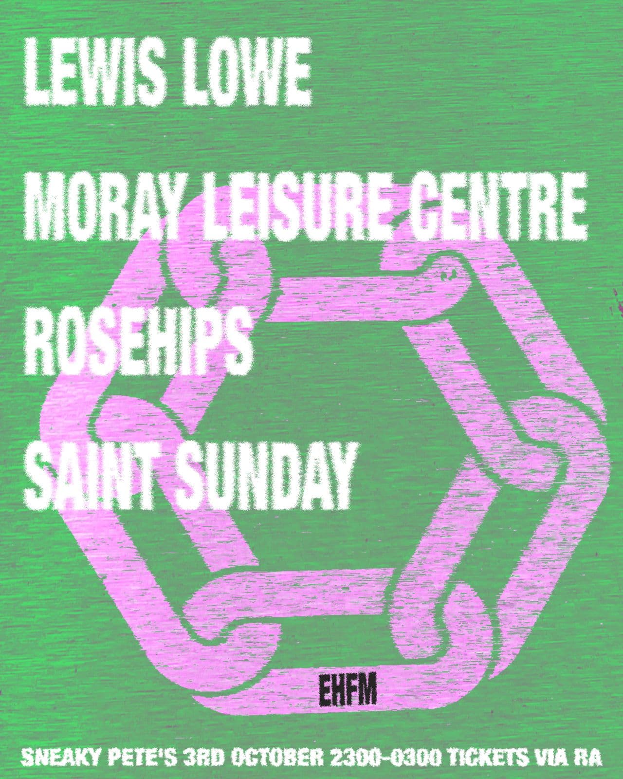 Upcoming event poster at Sneaky Pete's