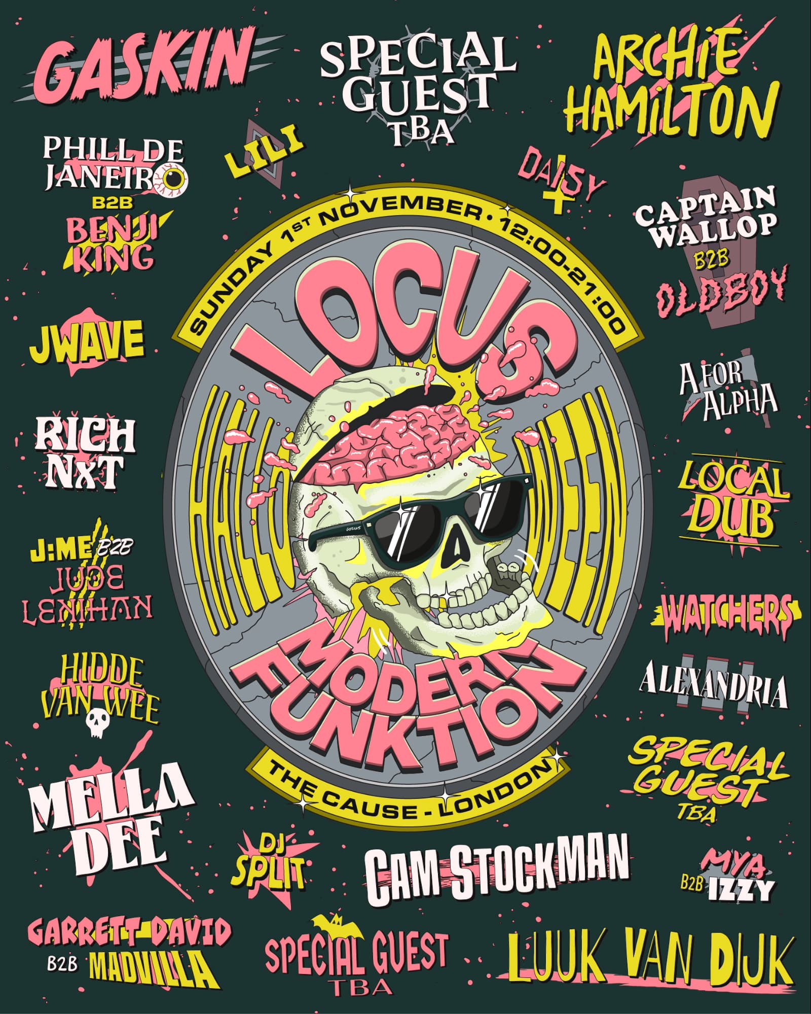 LOCUS x Modern Funktion Halloween at The Cause London