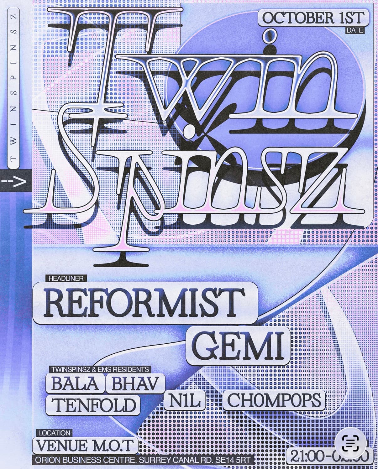 Upcoming event poster at Venue MOT