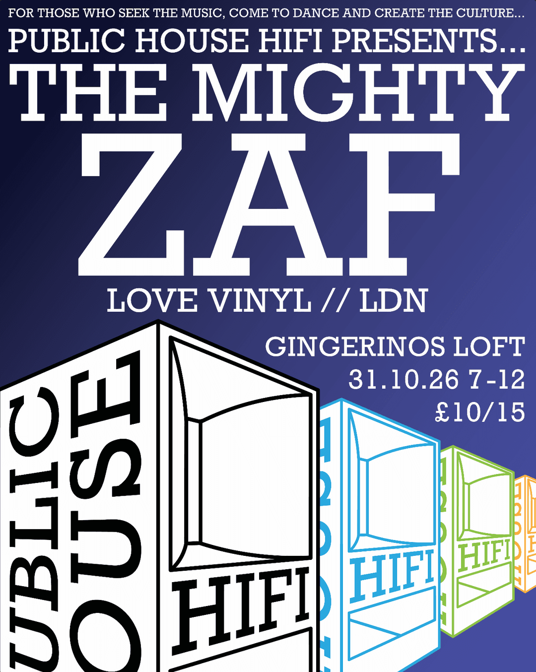 Public House Hifi presents The Might Zaf (Love Vinyl)