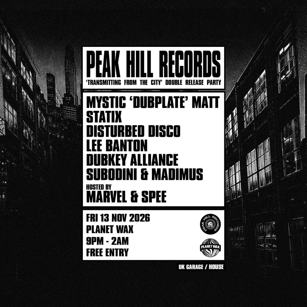 PEAK HILL RECORDS: 'TRANSMITTING FROM THE CITY' Double Release Party