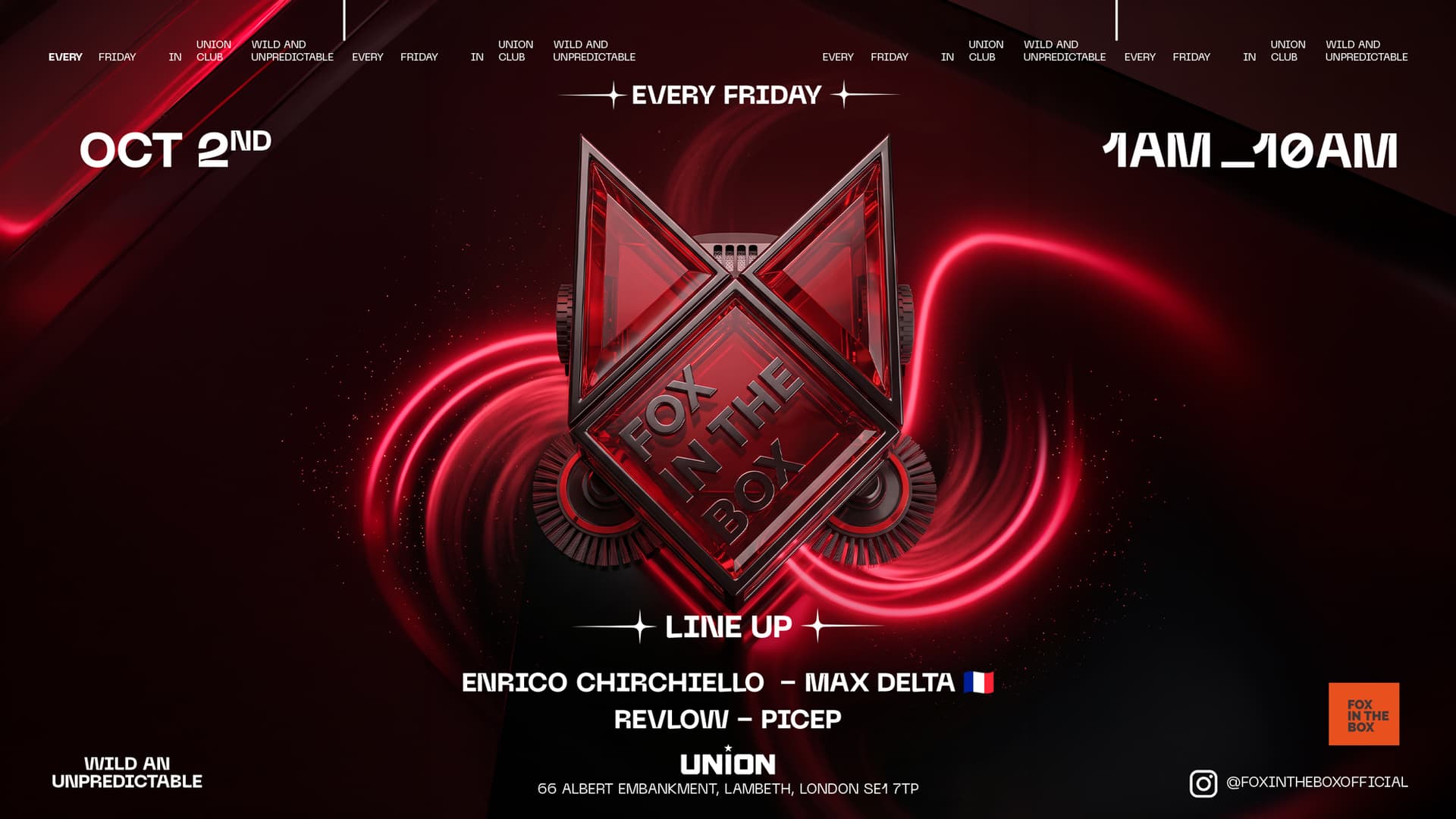 AFTER PARTY AT FOX IN THE BOX (OPEN UNTIL 10 AM! )