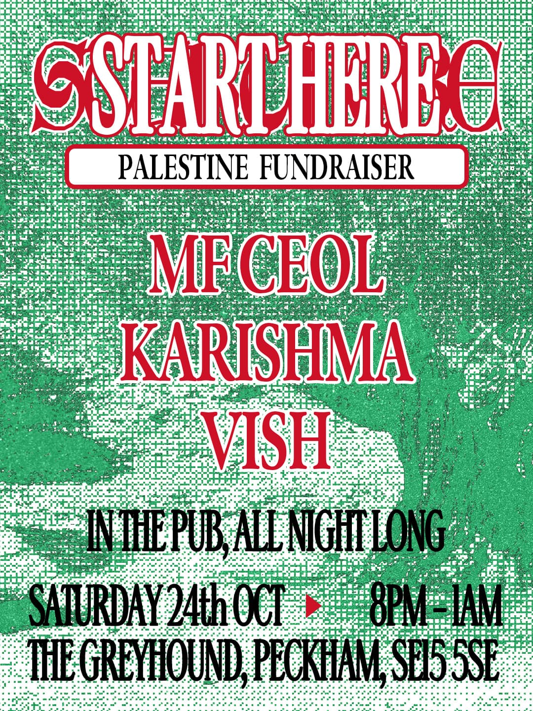 Upcoming event poster at The Greyhound