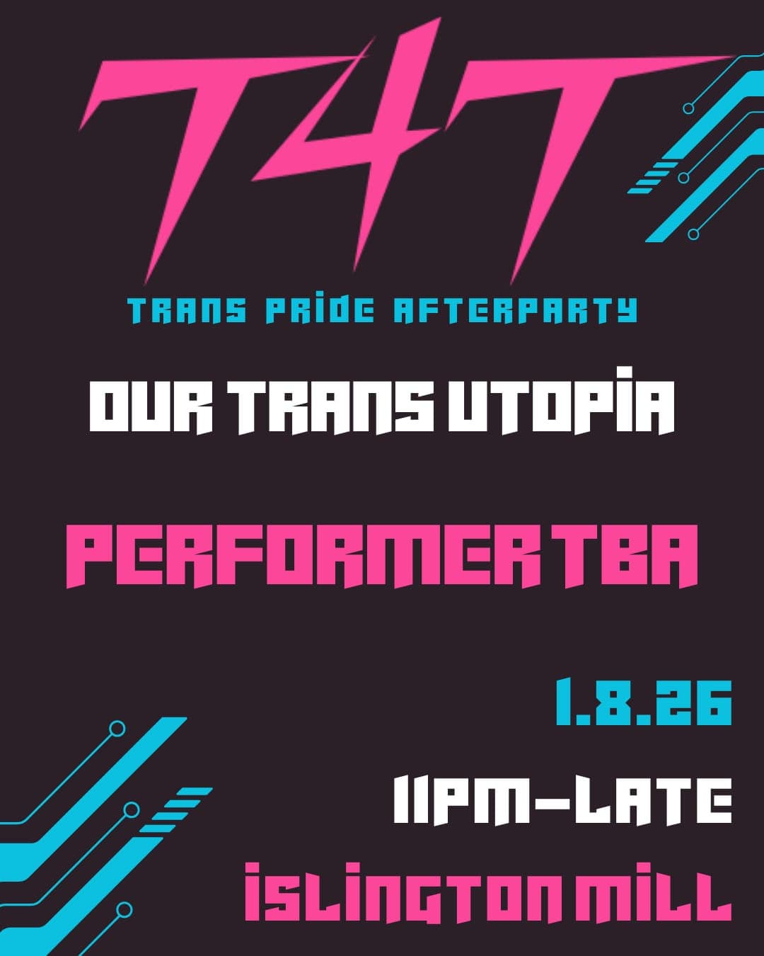 T4T - Official Trans Pride Manchester After Party